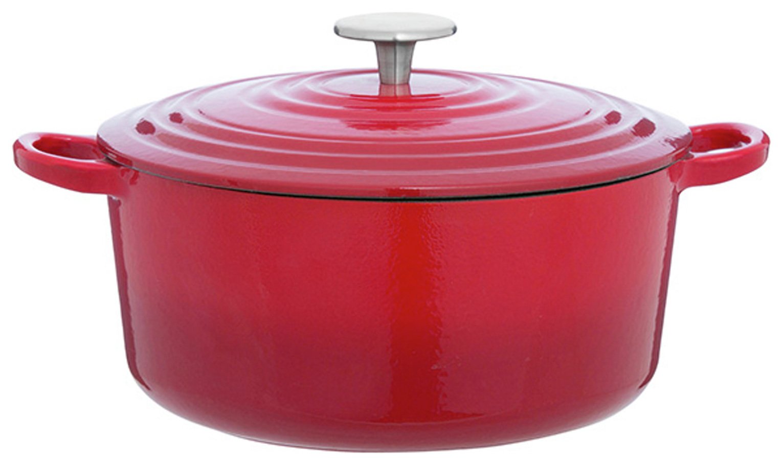 Sainsbury's Home 3.3 Litre Cast Iron Casserole Dish - Red Review thumbnail